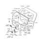 Diagram for Hyundai Tucson Tailgate Lock Actuator Motor - 81230-2E000