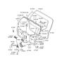 Diagram for 2006 Hyundai Tucson Lift Support - 87170-2E000