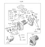 Diagram for 2005 Hyundai Tucson Evaporator - 97139-2E210