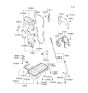 Diagram for Hyundai Tiburon Timing Cover Seal - 21352-23000