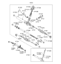 Diagram for Hyundai Tucson Steering Gear Box - 57700-1F000-RM