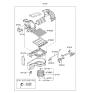 Diagram for 2004 Hyundai Tucson Cabin Air Filter - 97133-2E200