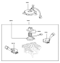 Diagram for 2006 Hyundai Tucson Headlight Switch - 93410-2E000