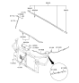 Diagram for Hyundai Tucson Headlight Seal - 86435-2E000