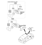 Diagram for 2012 Hyundai Azera Mirror Actuator - 87622-3X000