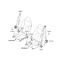 Diagram for Hyundai Veloster Seat Belt - 88810-2V500-RY