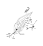Diagram for Hyundai Veloster Door Latch Assembly - 81420-2V000