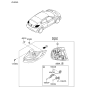 Diagram for 2015 Hyundai Veloster Light Socket - 92440-2V000