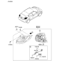 Diagram for 2014 Hyundai Veloster Tail Light - 92401-2V000