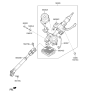 Diagram for Hyundai Steering Shaft - 56400-2V001