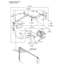 Diagram for 2011 Hyundai Veloster A/C Hose - 97762-2V700