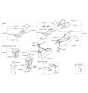 Diagram for Hyundai Center Console Base - 84610-2V110-RY