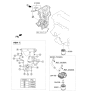 Diagram for Hyundai Engine Oil Cooler - 26410-2B710