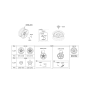 Diagram for 2013 Hyundai Veloster Wheel Cover - 52960-2V000-VE9