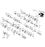 Diagram for 2012 Hyundai Veloster Transfer Case Bearing - 43222-2A000