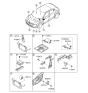 Diagram for Hyundai Veloster Air Bag Control Module - 95910-2V020