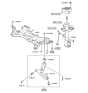 Diagram for 2013 Hyundai Elantra GT Front Cross-Member - 62400-3X000