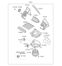 Diagram for 2014 Hyundai Accent Blower Motor Resistor - 97128-1R000