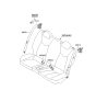 Diagram for 2013 Hyundai Veloster Seat Belt - 89810-2V500-RY