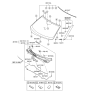 Diagram for 2011 Hyundai Veloster Windshield - 86110-2V300