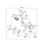 Diagram for Hyundai Accent Starter Motor - 36100-2B100