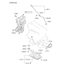 Diagram for 2011 Hyundai Accent Oil Pan - 21510-2B020