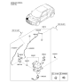 Diagram for 2017 Hyundai Santa Fe Washer Pump - 98510-2V100