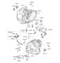 Diagram for 2011 Hyundai Veloster Bellhousing - 43115-26000