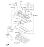 Diagram for 2013 Hyundai Veloster Oil Pan Baffle - 22402-2B600