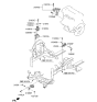 Diagram for Hyundai Veloster Engine Mount Torque Strut - 21830-1R200