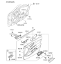 Diagram for 2012 Hyundai Veloster Door Handle - 82620-2V000-CR