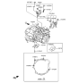 Diagram for 2013 Hyundai Accent Engine Mount Torque Strut - 43176-32050