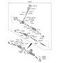 Diagram for Hyundai Veloster Steering Gear Box - 56500-3X100