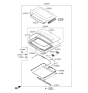 Diagram for Hyundai Veloster Sunroof - 81630-2V500