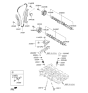 Diagram for Hyundai Exhaust Valve - 22212-2B010