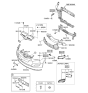 Diagram for 2015 Hyundai Veloster Air Deflector - 86525-2V510