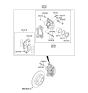 Diagram for 2011 Hyundai Veloster Brake Caliper - 58130-2V000