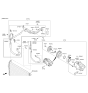 Diagram for Hyundai Elantra A/C Hose - 97775-F3500