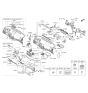 Diagram for 2017 Hyundai Elantra Steering Column Cover - 84855-F3100-TRY