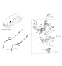 Diagram for 2019 Hyundai Elantra Automatic Transmission Shift Levers - 46700-F2110