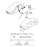 Diagram for 2019 Hyundai Elantra Emblem - 86333-F3500