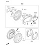 Diagram for Hyundai Brake Shoe - 58350-F3A00