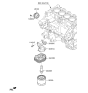 Diagram for 2016 Hyundai Elantra Engine Oil Cooler - 26410-03800