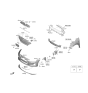 Diagram for 2020 Hyundai Elantra Grille - 86561-F3500