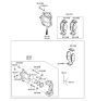 Diagram for Hyundai Elantra Brake Caliper - 58190-F3A00