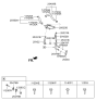 Diagram for Hyundai Genesis Coolant Reservoir Hose - 25450-B1500