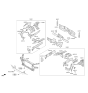 Diagram for 2015 Hyundai Genesis Radiator Support - 64101-B1000