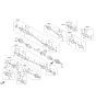 Diagram for 2014 Hyundai Genesis CV Joint - 49525-B1100