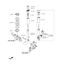 Diagram for Hyundai Shock Absorber - 55320-B1000