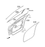 Diagram for 2016 Hyundai Genesis Door Moldings - 82250-B1000-BLH